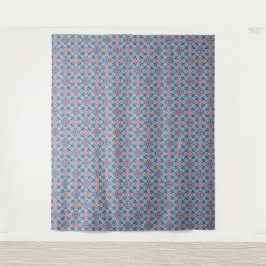 Mozaïekpatroon Stofblauw Wandkleed