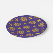 Mozaïekpatroon van de zon papieren bordje (Gekanteld)