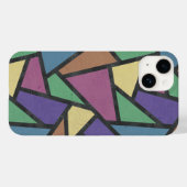 Mozaïekpatroon van gestreepte regenboogkleuren Case-Mate iPhone case (Achterkant (horizontaal))