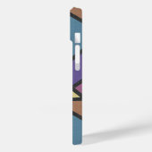 Mozaïekpatroon van gestreepte regenboogkleuren Case-Mate iPhone case (Achterkant / Links)