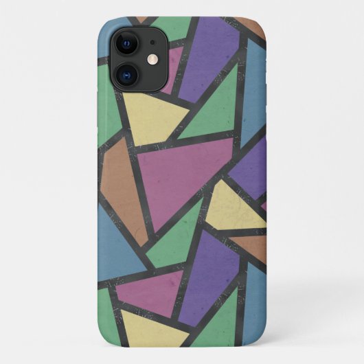Mozaïekpatroon van gestreepte regenboogkleuren Case-Mate iPhone case (Achterkant)