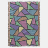 Mozaïekpatroon van gestreepte regenboogkleuren deken (Voorkant Verticaal)