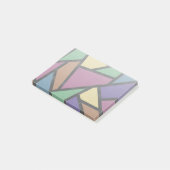 Mozaïekpatroon van gestreepte regenboogkleuren post-it® notes (Schuin)