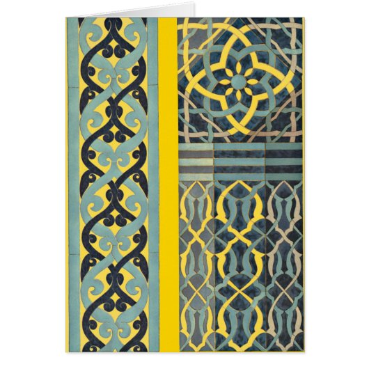 Mozaïekpatroon van Tegel in elke kleur (Voorkant)