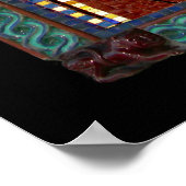 Mozaïekpictogram theotokos "van het teken" poster (Hoek)