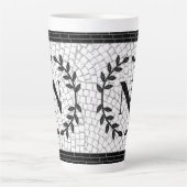 Mozaïekprint Monogram Latte Mok (Voorkant)