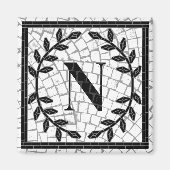 Mozaïekprint Monogram Magneet (Voorkant)