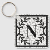 Mozaïekprint Monogram Sleutelhanger (Voorkant)