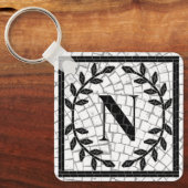 Mozaïekprint Monogram Sleutelhanger (Voorkant)