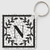 Mozaïekprint Monogram Sleutelhanger (Achterkant)