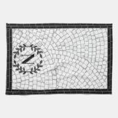 Mozaïekprint Monogram Theedoek (Horizontaal)