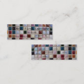 Mozaïekprofielkaart Mini Visitekaartje (Voorkant / Achterkant)