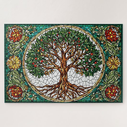 Mozaïekpuzzel Boom des Levens Legpuzzel (Horizontaal)