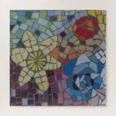 Mozaïekpuzzel: Nederlandse kleurrijke bloemen Legpuzzel (Horizontaal)