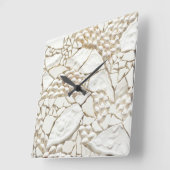 Mozaïekschelpklok voor tegel vierkante klok (Hoek)