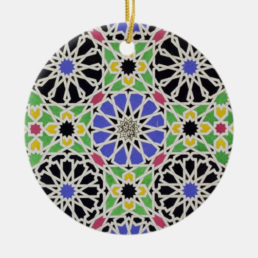 Mozaïekschilderij in de kleedkamer van de sultan keramisch ornament (Voorkant)