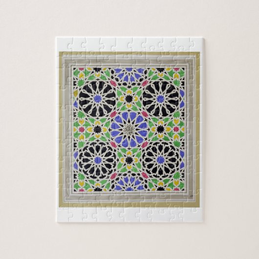 Mozaïekschilderij in de kleedkamer van de sultan legpuzzel (Verticaal)