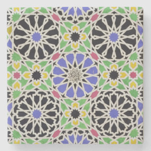 Mozaïekschilderij in de kleedkamer van de sultan stenen onderzetter