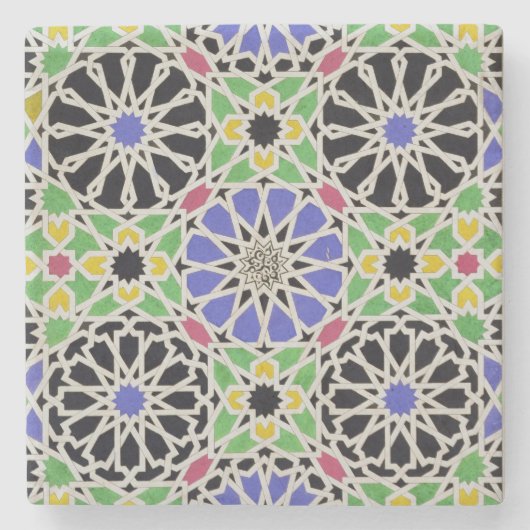 Mozaïekschilderij in de kleedkamer van de sultan stenen onderzetter (Voorkant)