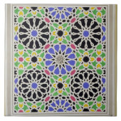 Mozaïekschilderij in de kleedkamer van de sultan tegeltje (Voorkant)