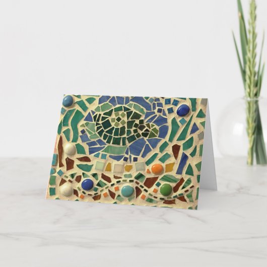 Mozaïekschildpad Kaart (Voorkant)