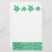 Mozaïekschildpadden Briefpapier (Voorkant / Achterkant)