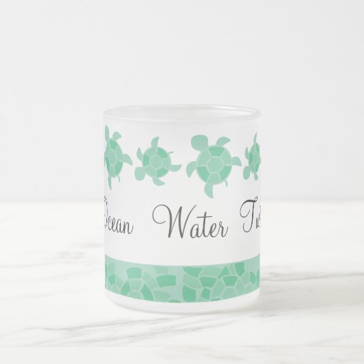 Mozaïekschildpadden Matglas Koffiemok (Center)