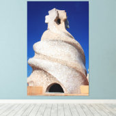 Mozaïekschoorsteen Canvas Afdruk (Insitu (Houten vloer))