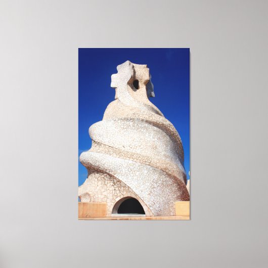 Mozaïekschoorsteen Canvas Afdruk (Voorkant)