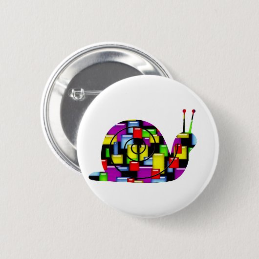 mozaïekslak ronde button 5,7 cm (Voorkant /achterkant)