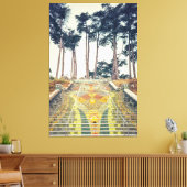 mozaïekstairs canvas afdruk (Insitu (Woonkamer))