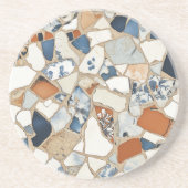 mozaïeksteen fragment zandsteen zandsteen onderzetter (Voorkant)