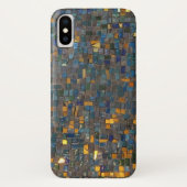 Mozaïekstenen in Blue en Gold iPhone / iPad case (Achterkant)