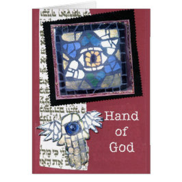 Mozaïekster van David en Hand van God