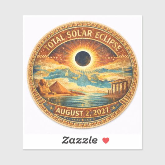 Mozaïekstijl 2027 Eclips Sticker (Vel)