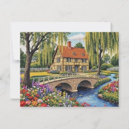 Mozaïekstijl briefkaart