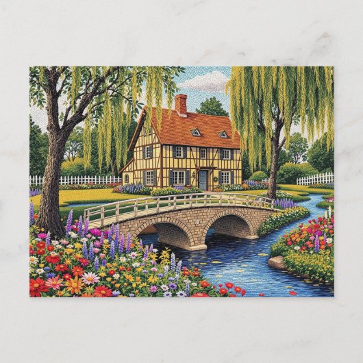 Mozaïekstijl briefkaart (Voorkant)