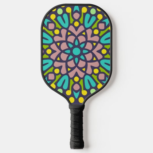 mozaïekstijl, Mandala-Patroon Pickleball Paddle (Voorkant)