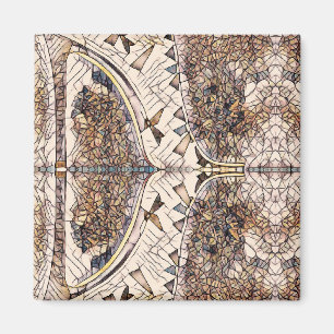 Mozaïekstijl Stiletto-schoelontwerp Magneet