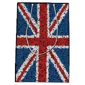 Mozaïekstijl Uniefoto vlag Medium Cadeauzakje (Achterkant)