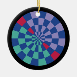 Mozaïekstraling (cirkelvormig) keramisch ornament