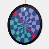 Mozaïekstraling (cirkelvormig) keramisch ornament (Links)