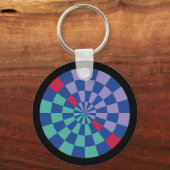 Mozaïekstraling (Cirkelvormig) Sleutelhanger (Voorkant)