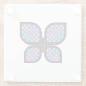 mozaïekstralingsvlinder glazen onderzetter (Achterkant)