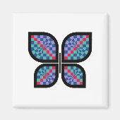 mozaïekstralingsvlinder magneet (Voorkant)