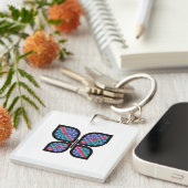 mozaïekstralingsvlinder sleutelhanger (Voorkant Rechts)