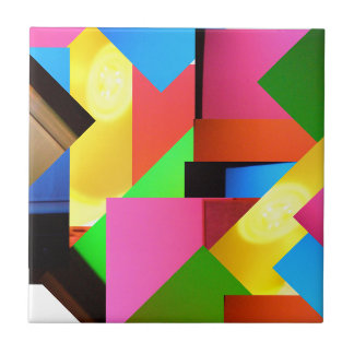 Mozaïektegel met meerdere kleuren tegeltje