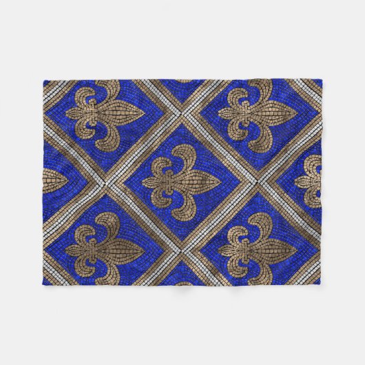 Mozaïektegelpatroon van de mozaïek van de mozaïek  fleece deken (Voorkant (Horizontaal))