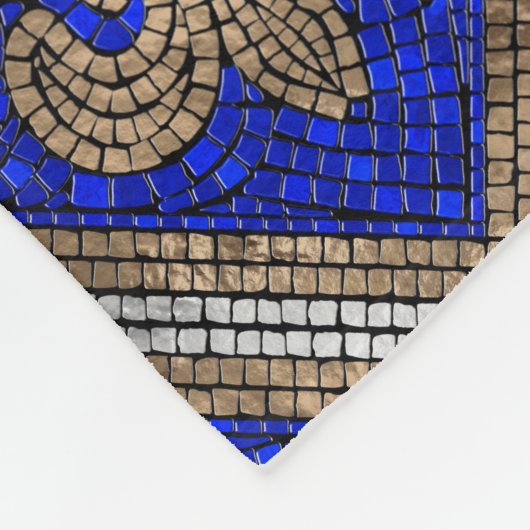 Mozaïektegelpatroon van de mozaïek van de mozaïek  fleece deken (Hoek)