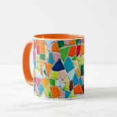 mozaïektegels koffiekop mok (Voorkant links)